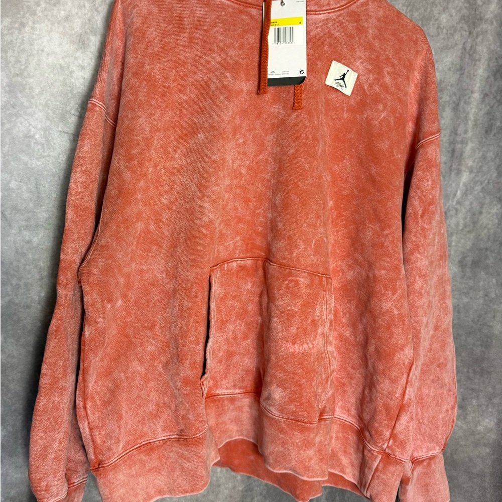 Jordan Women's Washed Red Cowl Neck Sweater - Picture 3 of 4